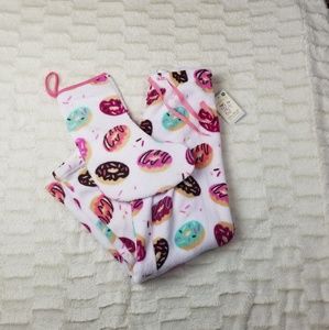 Zoe + Bella Plush Pajama Bottoms Sz XS Doughnuts